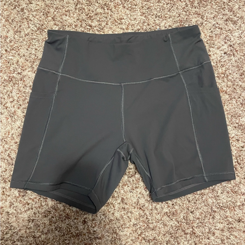 Gray Biker Shorts